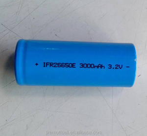 أفضل بيع عالية الجودة 26650 3.2 فولت 3000 مللي أمبير أسطواني lifepo4 بطارية خلية - Product Image 1