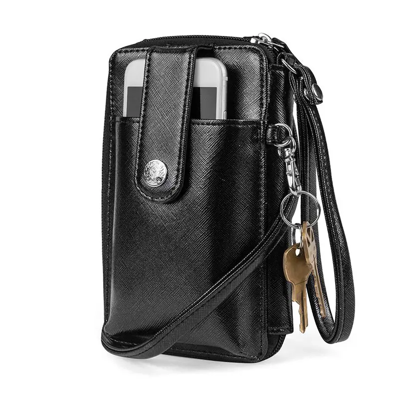 Mulheres Crossbody saco Da Forma de Couro de Telefone Celular Carteira