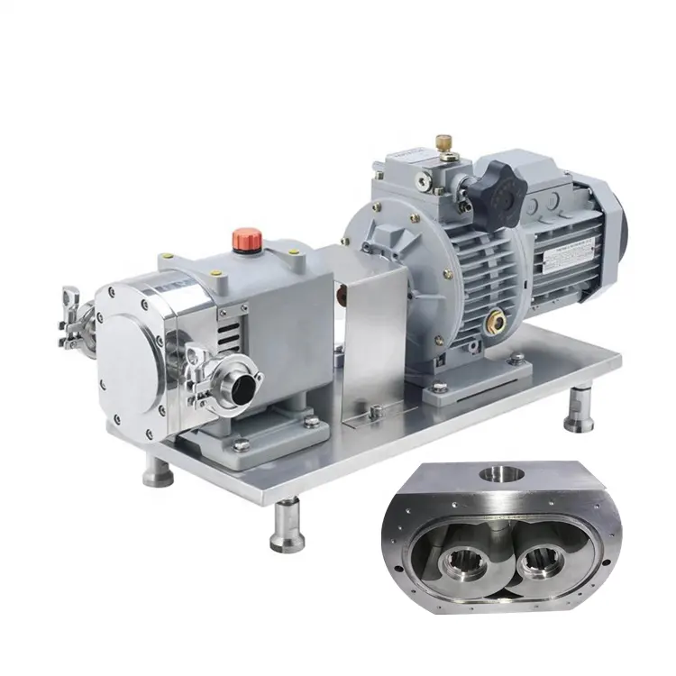 food grade rotary lobe pump sanitary lobe pump stainless steel lobe pump