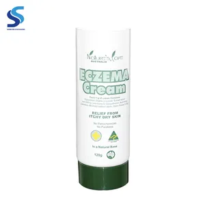 120ml forme ronde sec peau hydratant crème eczéma doux tube d'emballage cosmétique