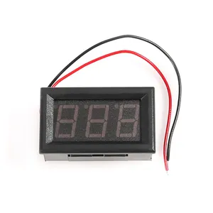 Voltmet Digital Mini Pengukur Panel Tegangan, Voltmeter Digital DC 4.5V Sampai 30V, Merah/Biru/Hijau untuk Mobil Sepeda Motor Elektromobile 6V 12V