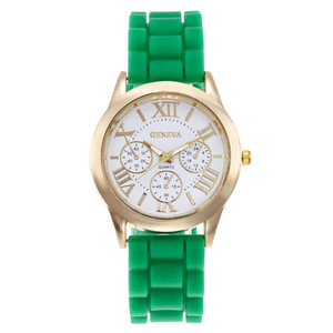 Montre en gel de silice de Genève, montre pour femmes de couleur bonbon, montre à quartz, montre de mode féminine - Product Image 5