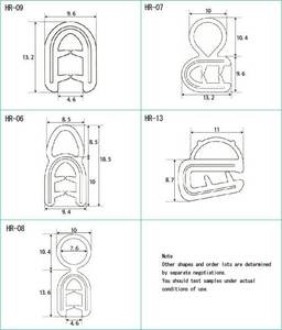 Joint d'étanchéité en silicone conforme aux normes européennes de sécurité incendie, entretien facile, insert métallique, emballage de porte, EN45545-2 R22/R23, caoutchouc - Product Image 2
