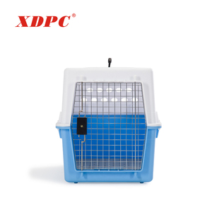 Jaula de transporte para perros y gatos, diseño de malla metálica, <span class=keywords><strong>caseta</strong></span> de plástico - Product Image 6