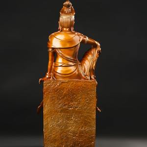 Venta al por mayor Fengshui antiguo bronce diosa Sutra <span class=keywords><strong>del</strong></span> Corazón Kuan Yin estatua - Product Image 3