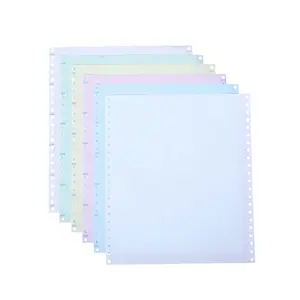 Papel de impresión continua de computadora, copia de papel sin carbón, el color más Popular de 5 capas