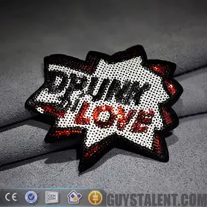 Wholesale Sew On 3D Design Custom Sequin Applique Embroidery Patches