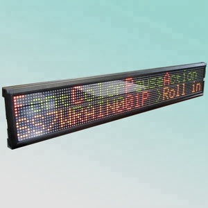 Ce RoHS đỏ màu xanh lá cây hai colors16x128pixel p7.62 hai dòng đa ngôn ngữ di chuyển tin nhắn quảng cáo trong nhà dẫn di chuyển dấu hiệu - Product Image 1