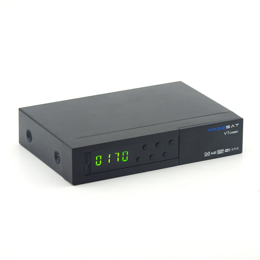 Freesat Fabricante V7 Combo DVB-S2 Mpeg4 DVB-T2 HD Receptor de Satélite Soporte Cccamd Biss Clave Powervu Malasia