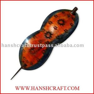 Accessoire de pince à cheveux en bois Accessoires de cheveux artisanaux - Product Image 1