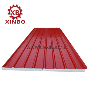 Lana de vidrio panel sándwich de lana de roca rodillo que forma <span class=keywords><strong>la</strong></span> máquina techo casa modelo - Product Image 1