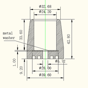 Pies de tienda de silicona transparente negra OD12 X H3 amortiguador de parachoques de plástico médico moldeado NBR EPDM Corte incluido sello de goma médico - Product Image 3
