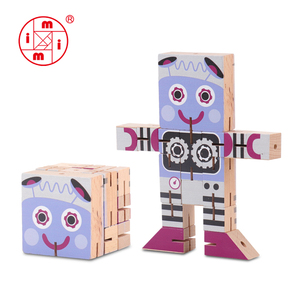 <span class=keywords><strong>Cube</strong></span> de <span class=keywords><strong>casse</strong></span>-tête, puzzle en blocs, homme robot - Product Image 5