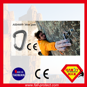 Light Compact Easy Carry Wire Gate Climbing Safety Aluminum Carabiner With CE - Product Image 4
