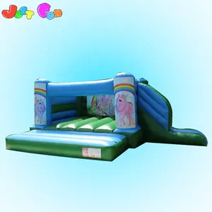 new design inflatable unicorn bouncy castle with side for kids