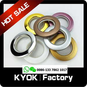 Anneaux pour rideaux en gros KYOK, anneaux pour rideaux en ABS de 60 mm - Product Image 3