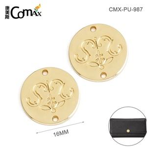 Customize Golden Circle Sewing Metal <strong>Name</strong> <strong>Tag</strong> with Your Logo for Swimwear Clothing Bikini Purses Shirt Abaya Hijab - Product Image 2