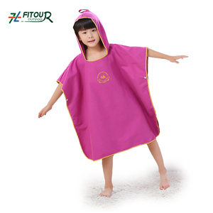 Mignon Microfibre Suè<span class=keywords><strong>de</strong></span> Serviette Poncho À Capuche <span class=keywords><strong>Pour</strong></span> Enfants <span class=keywords><strong>Plage</strong></span> Changeante Robe <span class=keywords><strong>Peignoir</strong></span> - Product Image 3