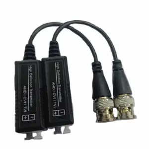 Male BNC to UTP CAT5 Cable Passive Video Balun Transmitter/ Transceiver with Cable for 1080P TVI/CVI/AHD Camera CCTV System