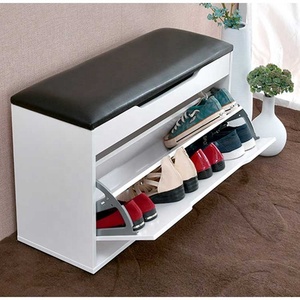 Best Selling Wood Wooden Factory Moderate Price Modern <strong>Shoe</strong> <strong>Rack</strong> and <strong>Bench</strong> Seat for Living Room - Product Image 4