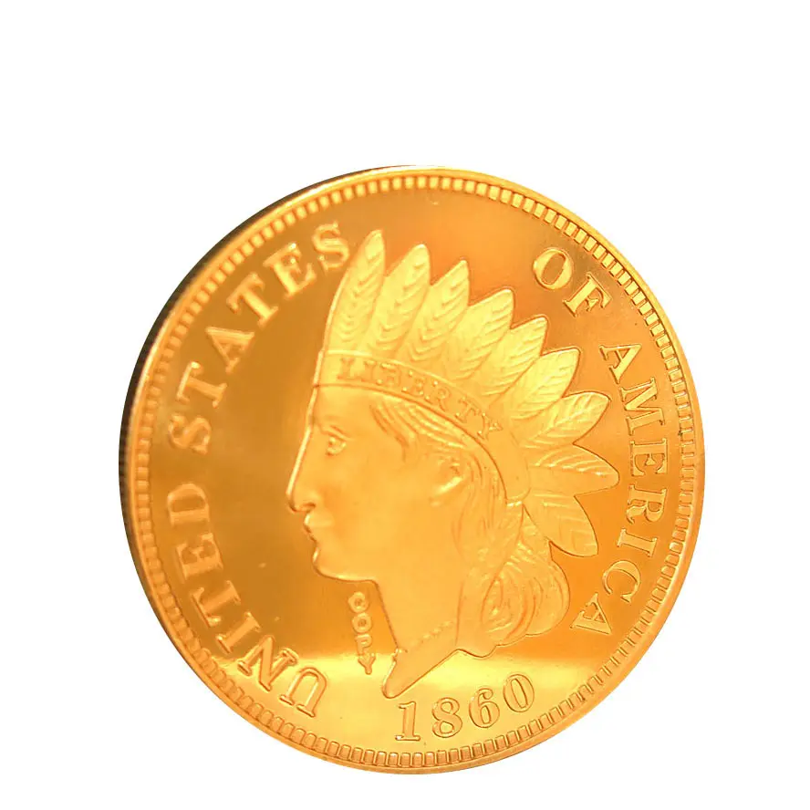 1ออนซ์999ทองแดงดีจัมโบ้เพนนีหัวอินเดียรอบเงินสดเหรียญ B43