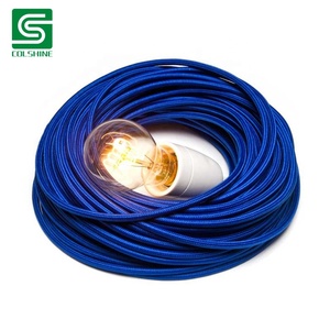 Câble électrique en tissu tressé Edison, <span class=keywords><strong>pour</strong></span> lampe Vintage, Chandelier métallique - Product Image 4