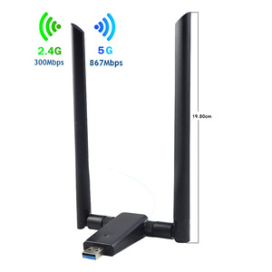 อะแดปเตอร์ไวไฟไร้สายแบบ <span class=keywords><strong>USB</strong></span> 802.11n รองรับความเร็ว 1200mbps ชิปเซ็ต MT7612 แบบดูอัลแบนด์ - Product Image 5