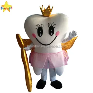 Funtoys CE plüsch Goldene Königin Tooth Maskottchen Kostüm