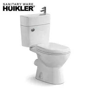 Toilet commode ceramic washdown toilet with sink all in one 2 in 1 toilet and basin set combination