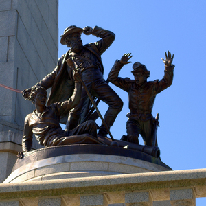 Art Reproduction Statues Site Historique National En Métal Antique Bronze Statue Tombe de Lincoln - Product Image 1