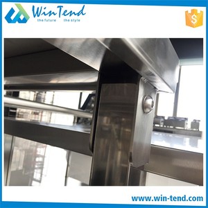 Mới thép không gỉ gấp có thể gập lại bàn làm việc nhà bếp thép không gỉ bảng ống vuông để bán nóng - Product Image 5