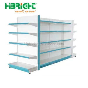 Nhiệm vụ nặng nề hai mặt Gondola kệ cho siêu thị kim loại bán lẻ hiển thị đứng cho cửa hàng bách hóa trên bán! - Product Image 1