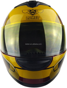Hierro-hombre diseño dot casco de la motocicleta al por mayor - Product Image 4