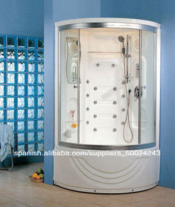 ducha interior cascadas de cristal multi- funcional masaje de aire de chorro de burbujas sala de vapor ducha g255 2013 - Product Image 1