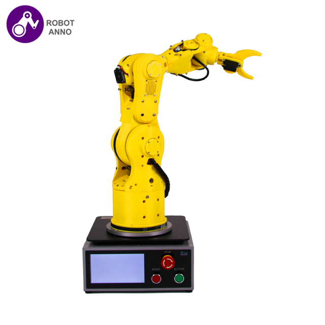 New RobotAnno DIY Plastic STM32 Arm Robot Claw Kit 6 DOF Axis 600W Power 1 Year Warranty Toys Mechanical Grab Manipulator