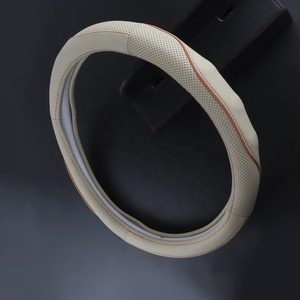 El más nuevo diseño universal <span class=keywords><strong>de</strong></span> 17 pulgadas accesorios <span class=keywords><strong>de</strong></span> coche <span class=keywords><strong>de</strong></span> <span class=keywords><strong>cuero</strong></span> genuino cubierta <span class=keywords><strong>de</strong></span> <span class=keywords><strong>volante</strong></span> - Product Image 3