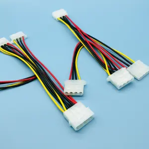 4pin IDE Molex para 3pin CPU Cabo de chicote de fios