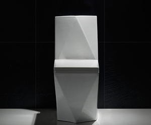 Lavage diamant type toilette siège, une pièce en céramique hautes toilettes