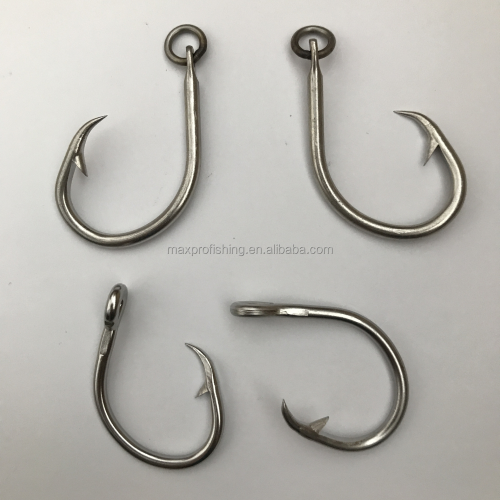 chaboot fish hook Fathom Offshore Pro-Series Fudo Sta-Stuk Stainless Kona Cut Hooksets 11/0: 11