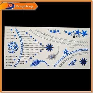 <span class=keywords><strong>Metal</strong></span> tatuaggio adesivi, metallico oro tatuaggio - Product Image 6