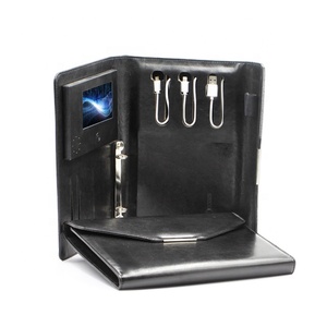 Cuero de la PU de 4,3 "Lcd vídeo <span class=keywords><strong>folleto</strong></span> portátil banco de potencia - Product Image 1