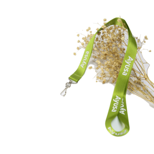 Gancho de Nylon respetuoso del medio ambiente llavero Correa titular de la <span class=keywords><strong>tarjeta</strong></span> de cordón - Product Image 1