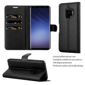Leechi Pattern Wallet Da Điện Thoại Da Case Cho Samsung Galaxy S9 S9 cộng với S7 S6 Cạnh S8 TPU bên trong Đứng bìa - Product Image 5