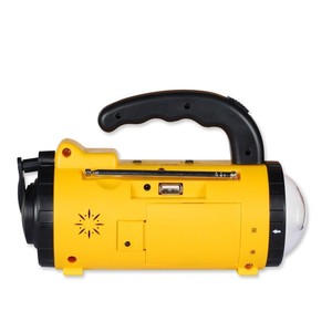 Radio DE EMERGENCIA manivela AM/FM radio portátil con Banco de energía de luz - Product Image 2