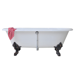 <strong>72</strong>'' Double Ended Cast Iron Bath <strong>Tub</strong> with Antique <strong>Clawfoot</strong>