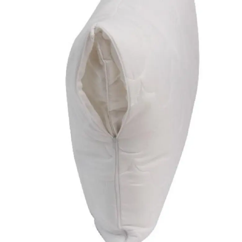 綿100% の生地と綿の詰め物キルティング枕カバー/ジッパーまたはフラップ付き枕プロテクター