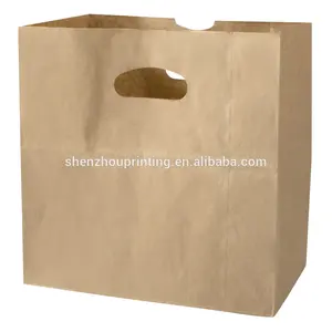 Venta al por mayor bolsas de papel para regalos-Venta superior eco amigable promocional personalizado dar de bolso de compras bolso de papel d corte bolsa