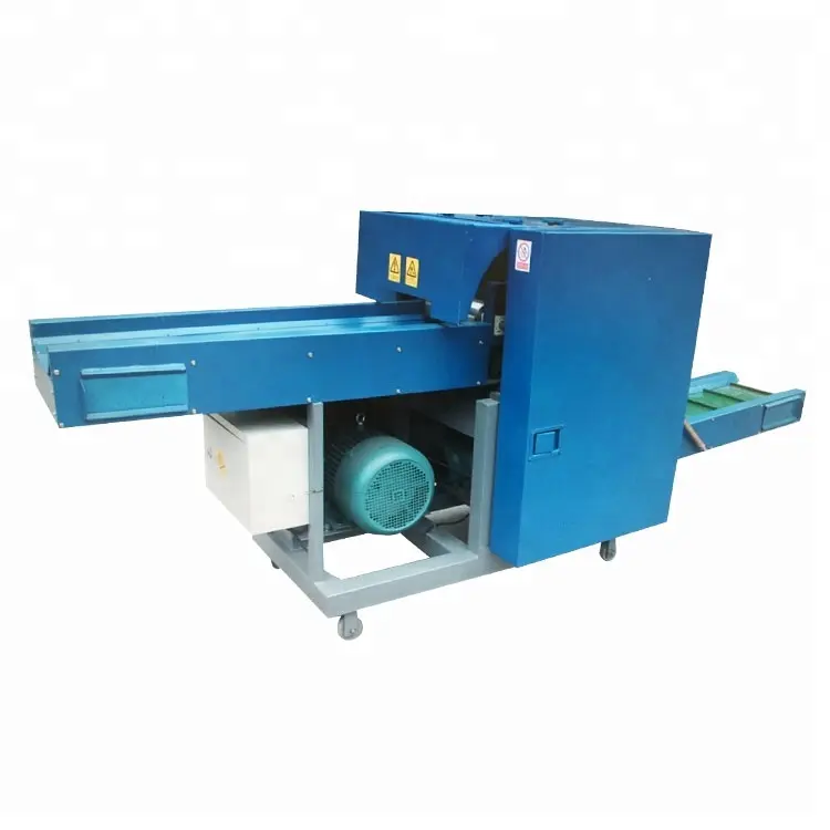 Round knife hydraulic fiber cloth cutter and recycling machine for sale