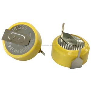 Bluetooth batería LIR1255 batería 3.7 V Li <span class=keywords><strong>ion</strong></span> recargable botón con pernos cables - Product Image 2