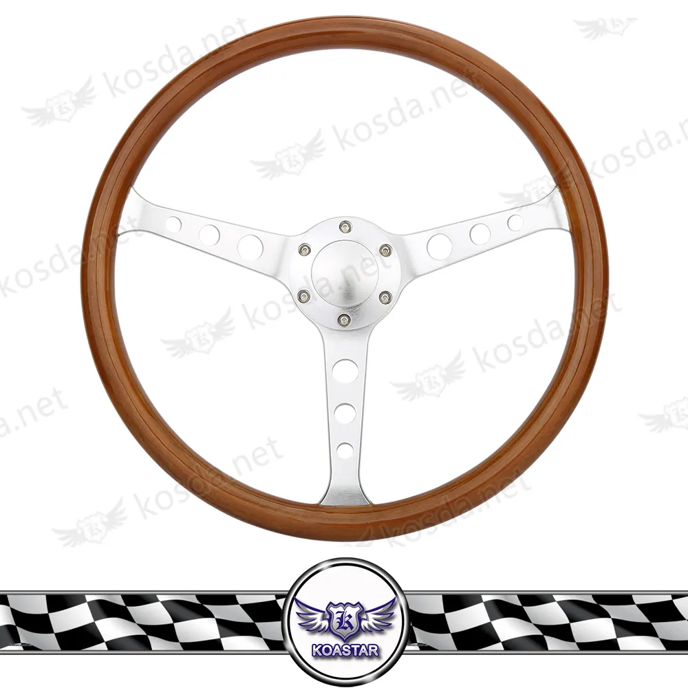 380mm Classique Riveté 6 Boulon Plat En Bois Volant pour Vieux Voitures